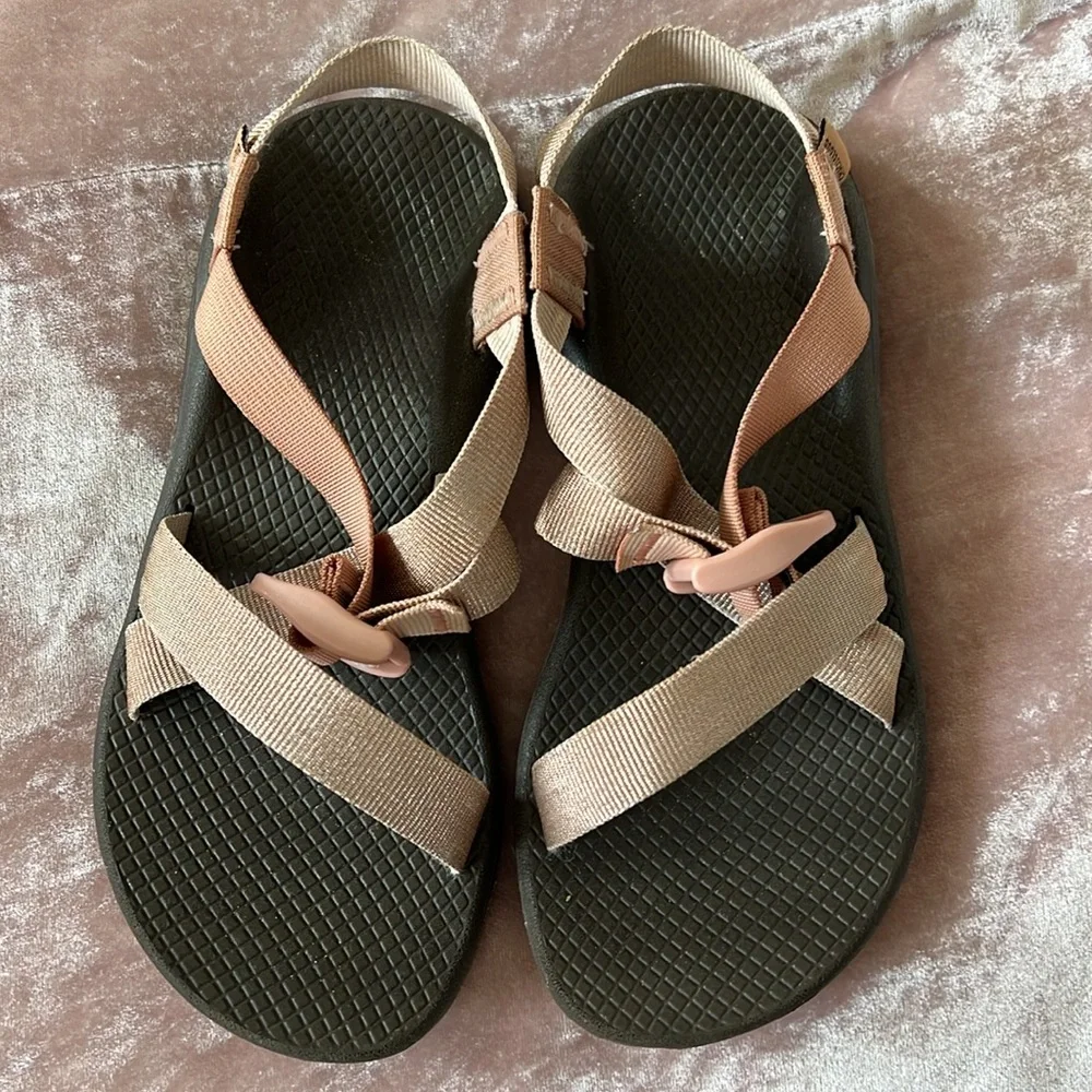 In box Metallic Rose ZCloud Sandal - women’s Chaco - Picture 2 of 6